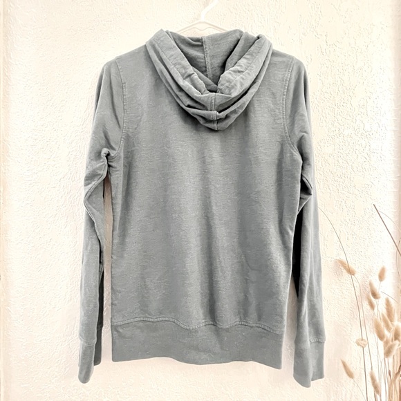 Prana // Boho Zip Up Sweater in Vintage Teal - Picture 5 of 5